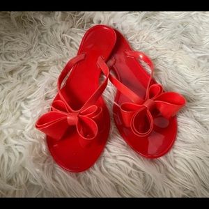 Red sandals